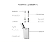Load image into Gallery viewer, Yocan Flick Concentrate Cartridge Vape & Juice Box Mod Kit (650mAh)