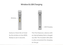 Load image into Gallery viewer, Yocan Flick Concentrate Cartridge Vape & Juice Box Mod Kit (650mAh)