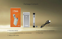 Load image into Gallery viewer, Yocan Flick Concentrate Cartridge Vape & Juice Box Mod Kit (650mAh)