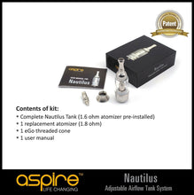 Load image into Gallery viewer, Aspire Nautilus BVC Tank Atomizer (5ml)
