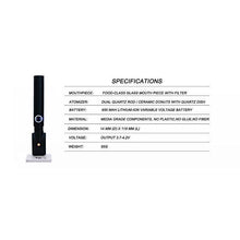 Load image into Gallery viewer, Mr. Dab Tech Zeno Quartz Dual Coil Wax Vape Pen Kit (650mAh)