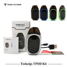 Load image into Gallery viewer, Teslacigs TPOD Pod System Vape Starter Kit - 2ml (500mAh)