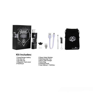 Airis Headbanger Multi-Vaporizer Glass Water Bubbler Dab 'n' Dip Kit