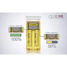 Load image into Gallery viewer, Nitecore Q2 Charger 2-Bay Li-ion/IMR Quick Battery Charger
