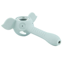 Load image into Gallery viewer, Elephant Silicone Pipes Uniquely Shaped Animal Design w/ Glass Bowl 4.6 inch
