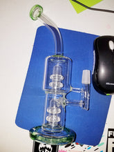 Load image into Gallery viewer, Barrel Bubbler Glass PercolatorOil Rig Recycler
