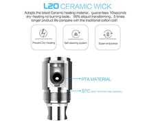 Load image into Gallery viewer, LSS L20 Replacement Ceramic Wick Coils (4 pack)
