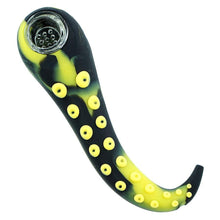 Load image into Gallery viewer, Squid Design Silicone Hand Pipe w/ Glass Bowl
