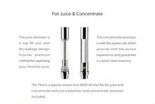 Load image into Gallery viewer, Yocan Flick Concentrate Cartridge Vape &amp; Juice Box Mod Kit (650mAh)
