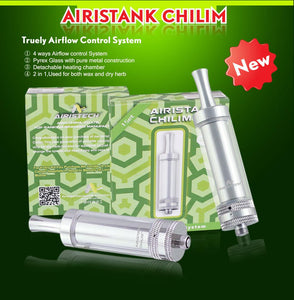 Airistank 2-in-1 Chilim Dry Herb+Wax Vape Attachment