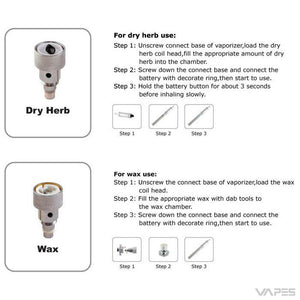 Airistank 2-in-1 Chilim Dry Herb+Wax Vape Attachment