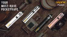 Load image into Gallery viewer, Aspire PockeX All-In-One Vape Pen Kit for E-Liquid - 2ml (1500mAh)
