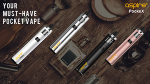 Aspire PockeX All-In-One Vape Pen Kit for E-Liquid - 2ml (1500mAh)