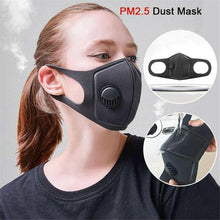 Load image into Gallery viewer, Face Mask PM2.5 Rated for Mouth, Nose w/ Breathing Valve

