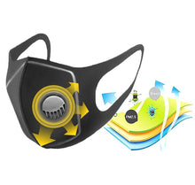 Load image into Gallery viewer, Face Mask PM2.5 Rated for Mouth, Nose w/ Breathing Valve
