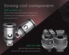 Load image into Gallery viewer, OBS ACE Tank Atomizer (ceramic coil, side-filling)
