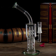 Load image into Gallery viewer, Barrel Bubbler Glass PercolatorOil Rig Recycler
