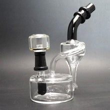 Load image into Gallery viewer, Glass Bubbler Oil Rig Water Vapor Recycler w/ Quartz Nail
